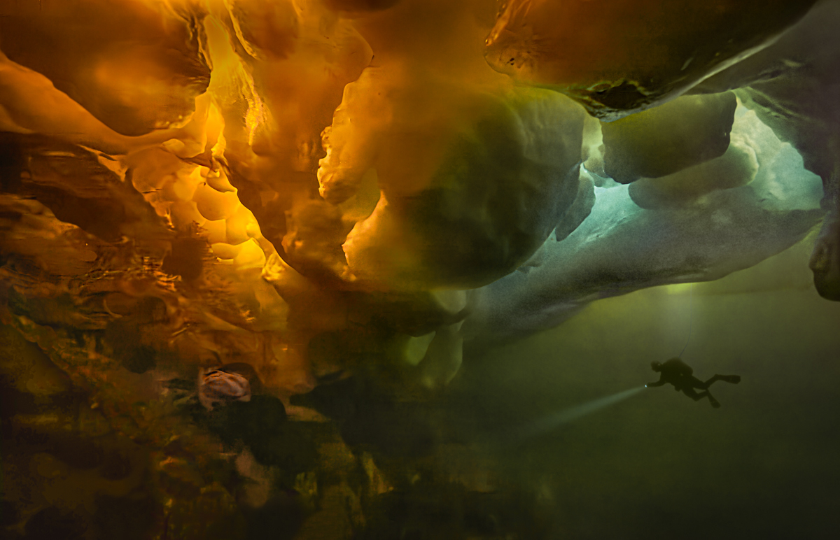 Under sea ice