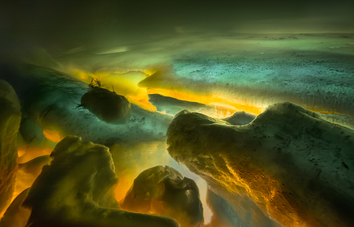 Under sea ice