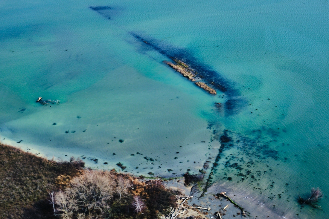 Flying over the Venetian lagoon