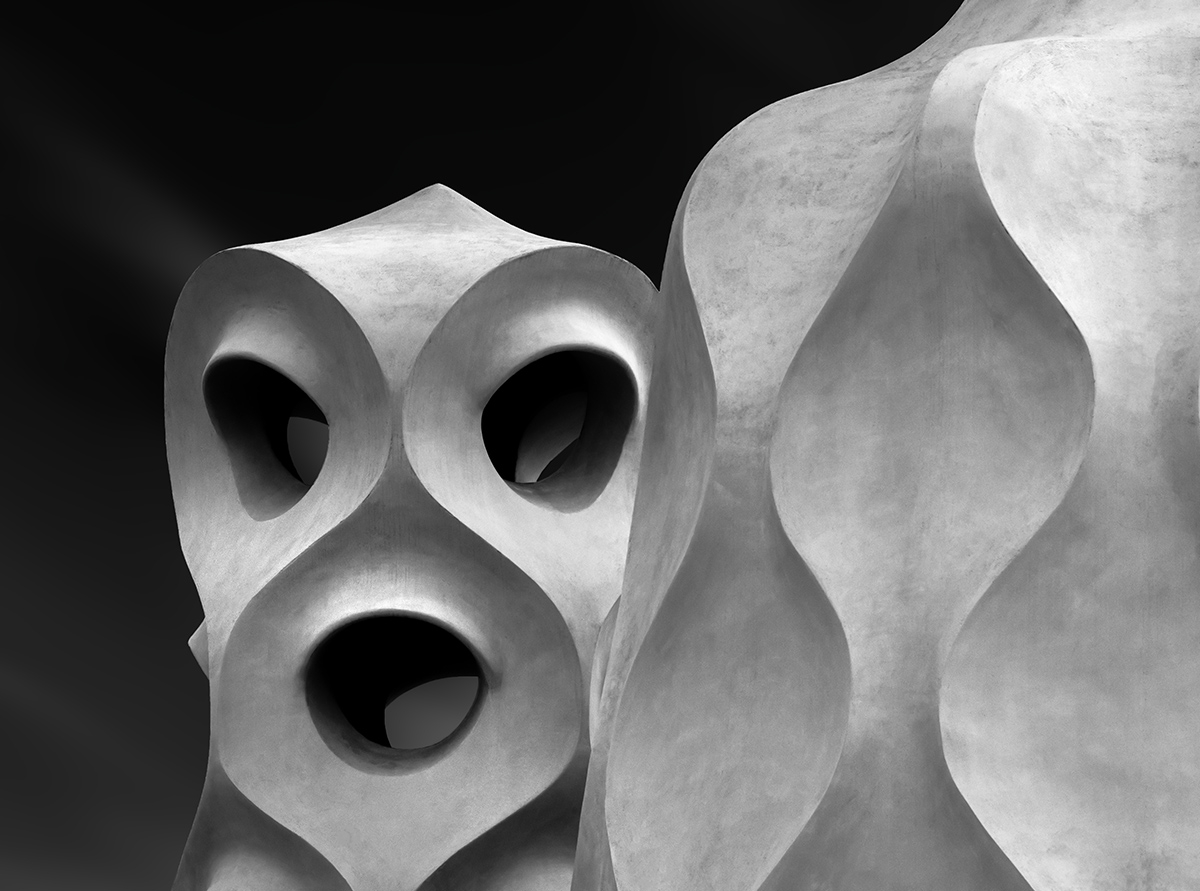 The roof of Casa Mila (La Pedrera)    
