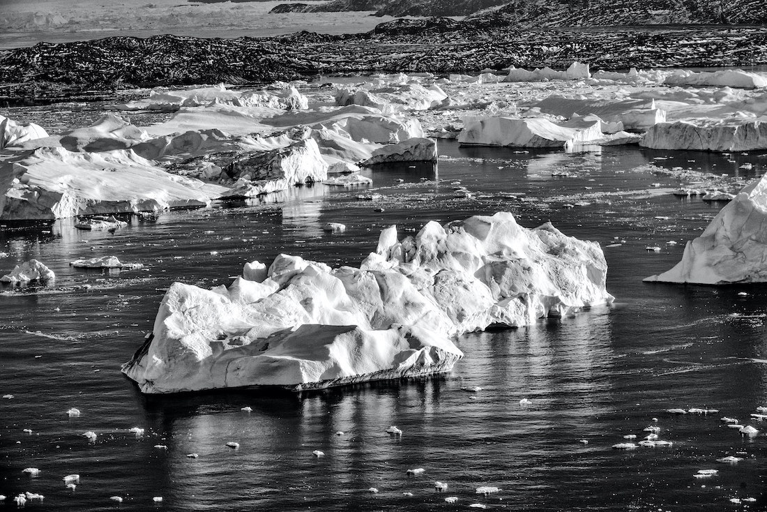 Over the iceberg (Black and White)