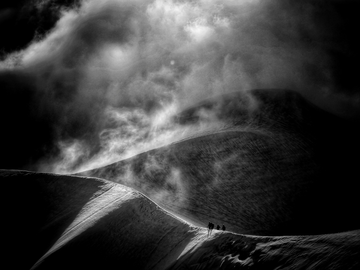 Alps in B&W