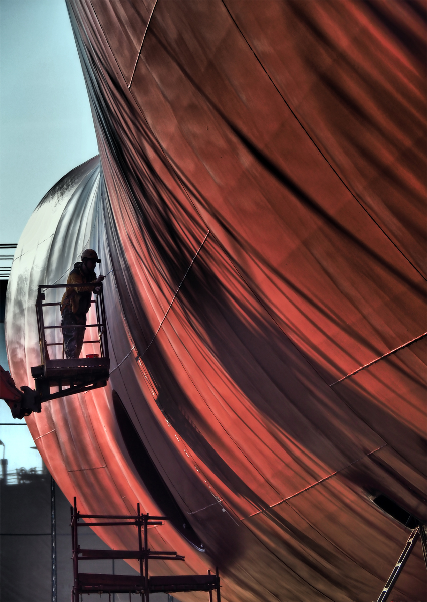 A shipyard and its people.
