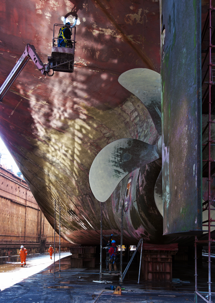A shipyard and its people.