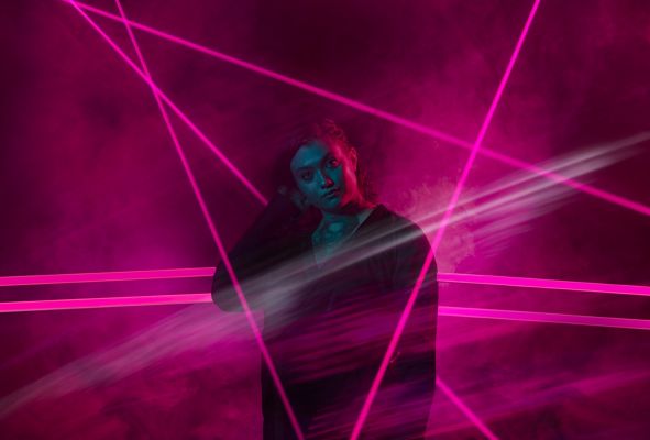 Modern day neon portrait
