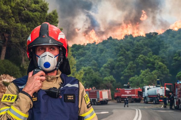 Exhausting fire