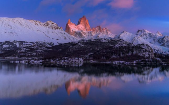 Pink Alpine Glow on Mount Fitz Roy