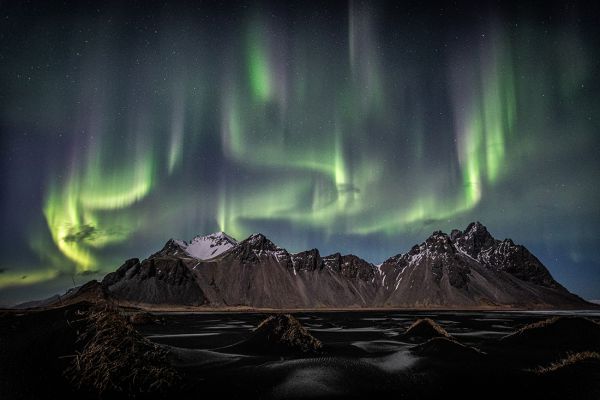 Burning colours of the night