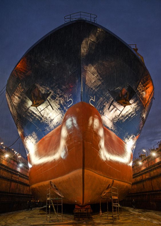A shipyard and its people.