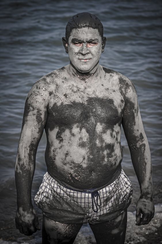 Portrait in mud